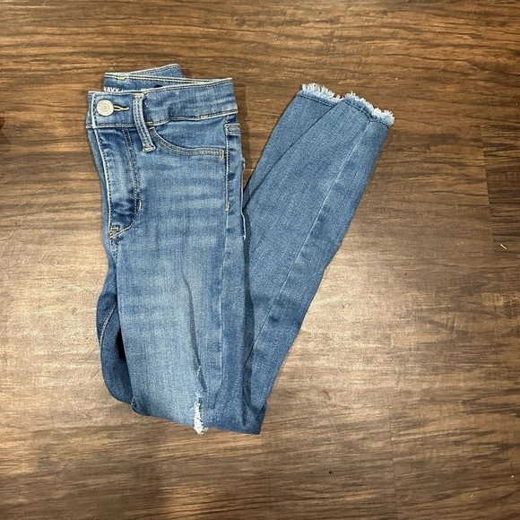 Old Navy Girls Blue Jeggings Size 7 - Picture 1 of 7